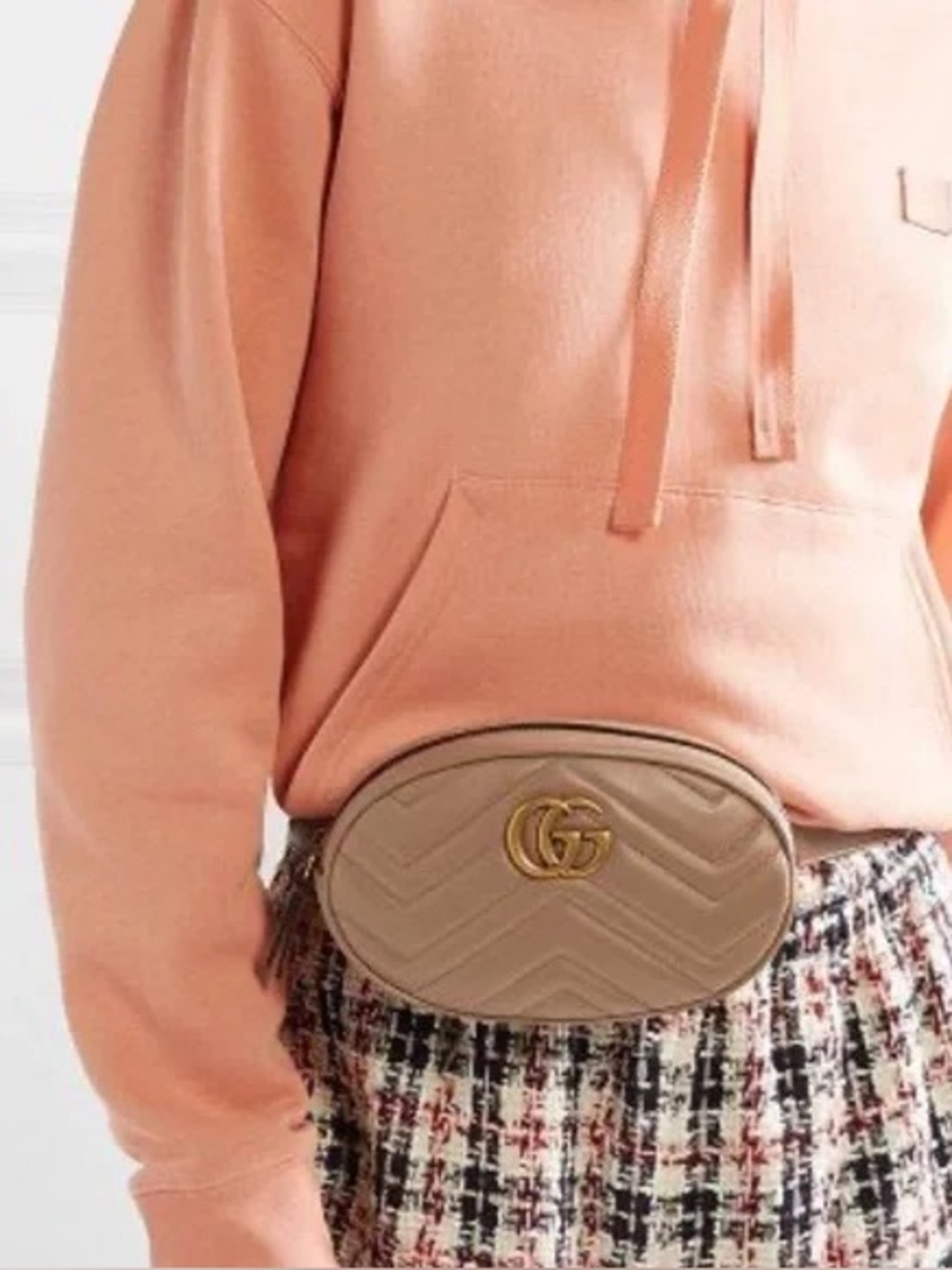 GG Marmont Matelassé Belt Bag